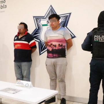 Por narcomenudeo, Policía Estatal captura a dos hombres