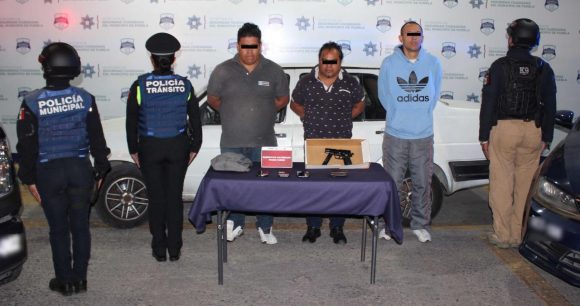 Desarticula Policía Municipal de Puebla a banda de asaltantes a transeúnte