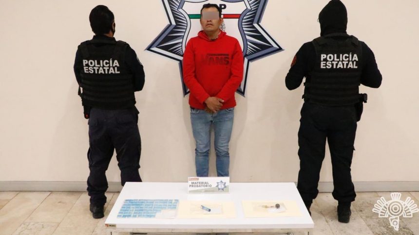 En Coronango, Policía Estatal captura a presunto narcovendedor