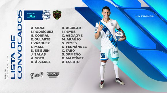 El Puebla presenta lista de convocados para enfrentar a Bravos