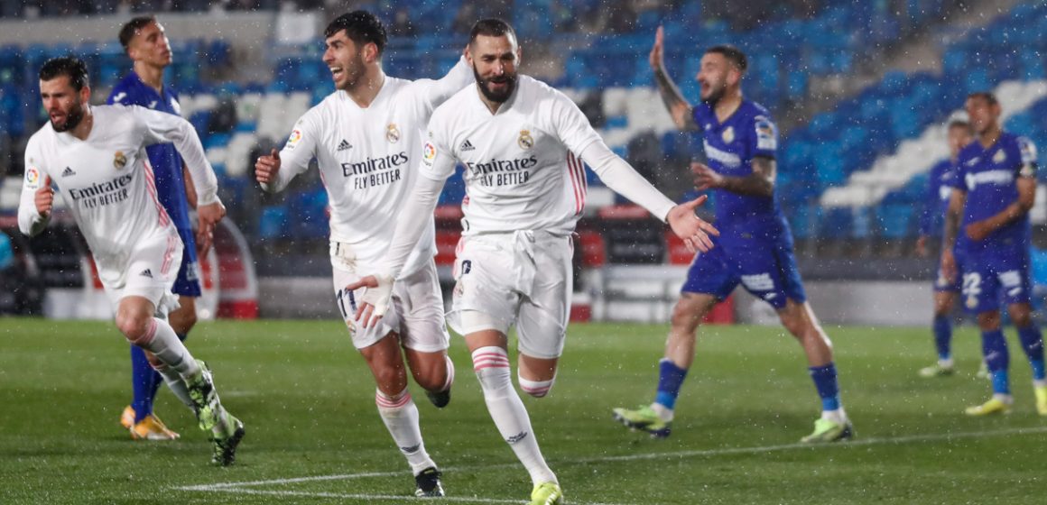 El Real Madrid vence al Getafe en partido pendiente