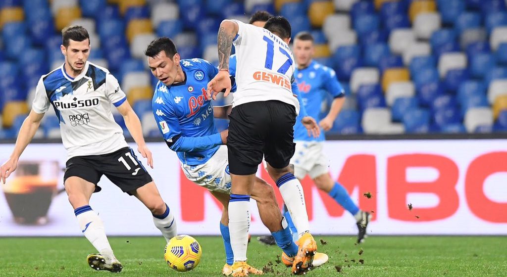 Napoli empata frente al Atalanta en las semifinales de la Copa Italia