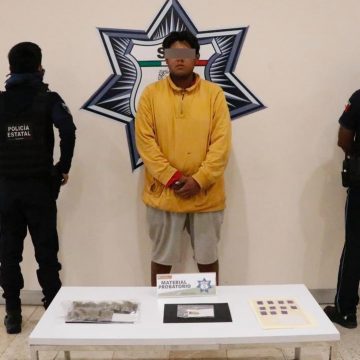 Policía Estatal captura a presunto narcomenudista que entregaba a domicilio
