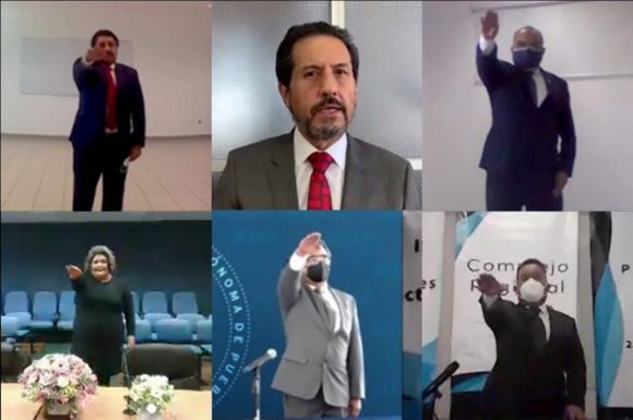 Rector Alfonso Esparza toma protesta a los directores de los cinco complejos regionales, periodo 2021-2025