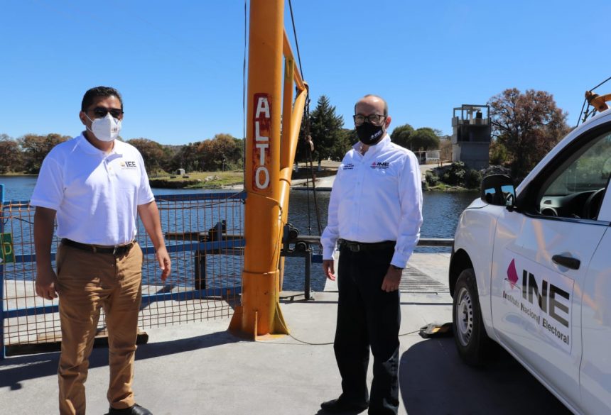 Supervisan INE e IEE Puebla que casillas electorales cumplan con espacio para mantener sana distancia