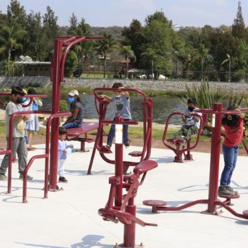 Ayuntamiento de Puebla entrega gimnasio al aire libre en inspectoría Buena Vista Tetela
