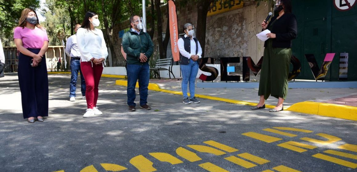 Ayuntamiento de Puebla mejora zona peatonal del BINE