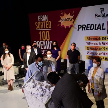 Realiza Ayuntamiento de Puebla Sorteo Predial 2021