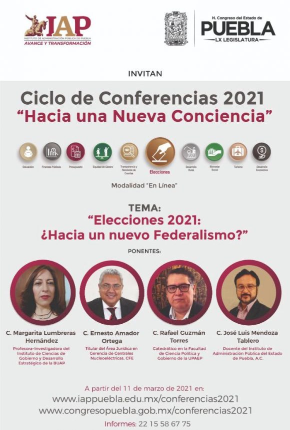 Avanza el Ciclo de Conferencias 2020 “Hacia una nueva conciencia” en el Congreso el Estado