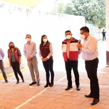 Ayuntamiento de Puebla mejora calles en San Jerónimo Caleras con Presupuesto Participativo