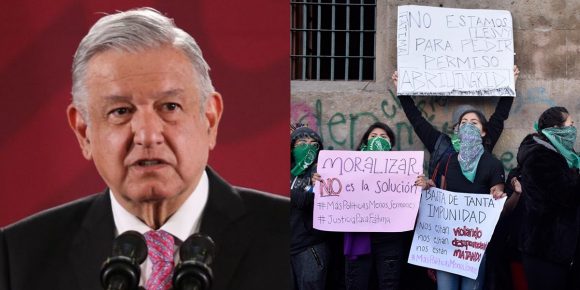 AMLO asegura que los conservadores “Ahora se disfrazan de feministas”