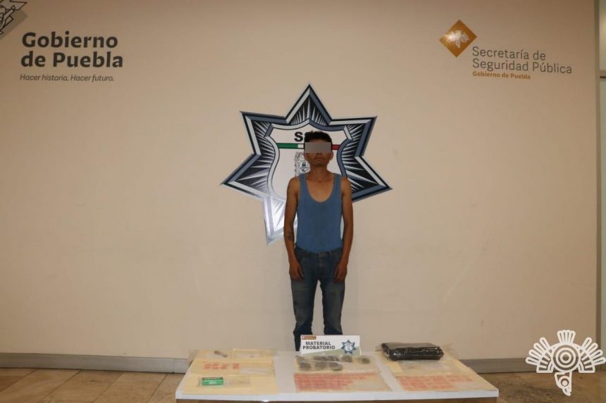 En la capital, captura Policia Estatal a presunto narcomenudista