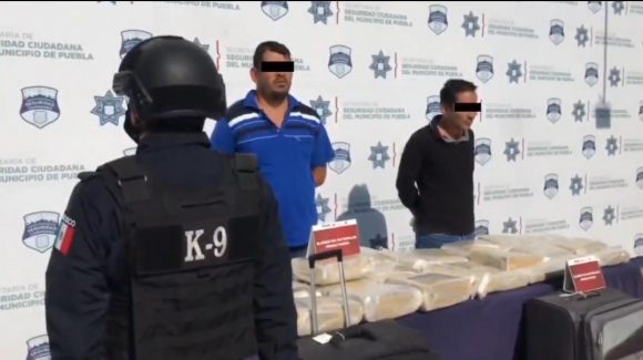 Capturan a dos en la CAPU que trasladaban 50 kilos de marihuana