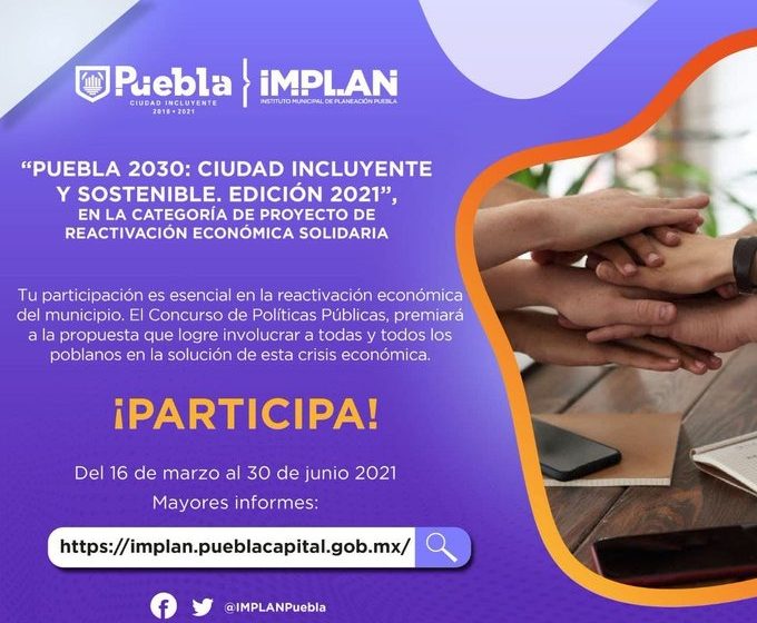 Ayuntamiento de Puebla invita a la ciudadanía a participar en concurso de políticas públicas “Puebla 2030”
