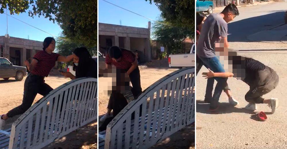 (VIDEO) Brutal pelea entre adolescentes en Hermosillo; causa indignación en redes