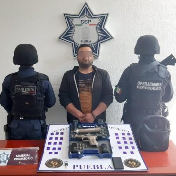 En Texmelucan, Policía Estatal captura a presunto narcovendedor