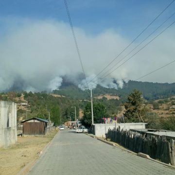Atiende Coordinación de Protección Civil incendio forestal en Ocotepec