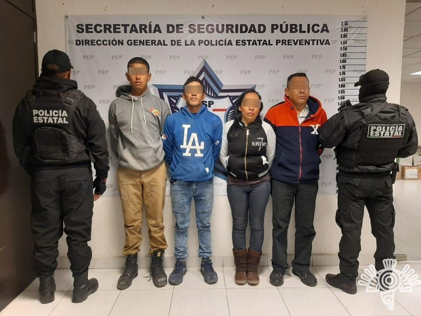 Detiene Policía Estatal a presuntos distribuidores de droga al sur de la capital