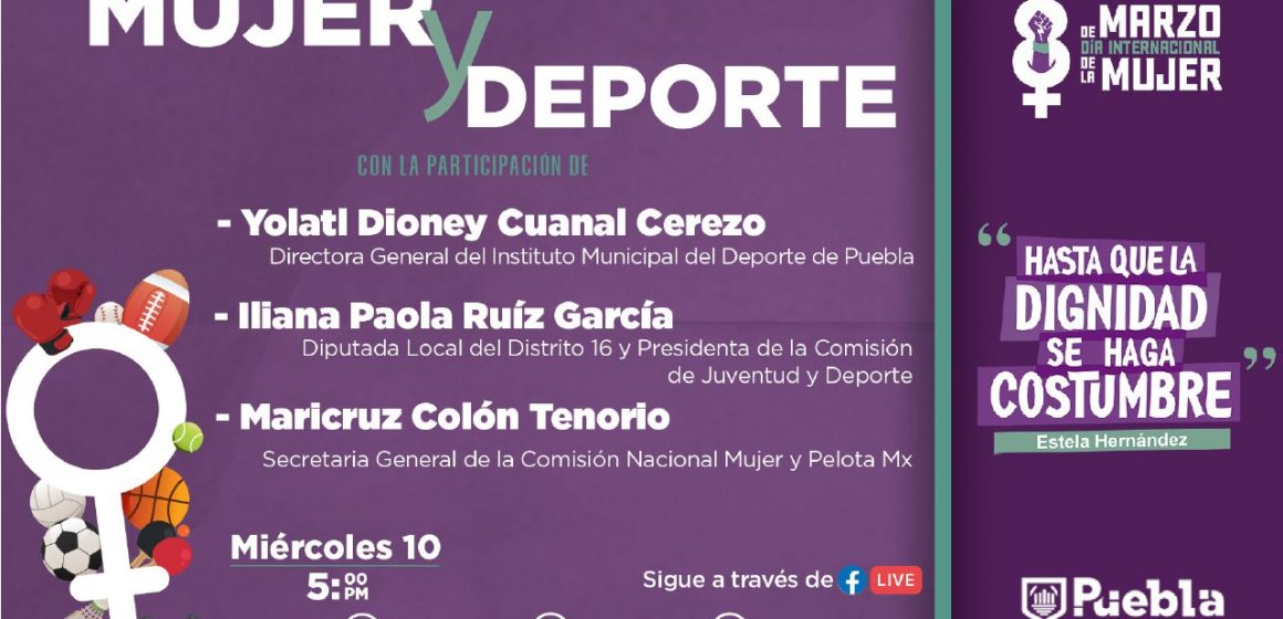 Ayuntamiento de Puebla fomenta la igualdad de género desde el deporte