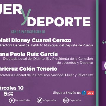 Ayuntamiento de Puebla fomenta la igualdad de género desde el deporte