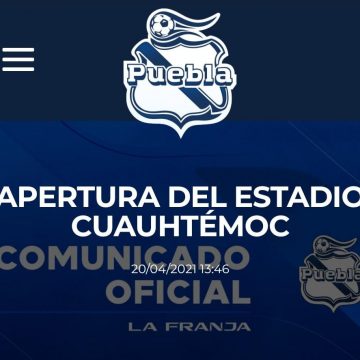 Club Puebla anuncia apertura del estadio Cuauhtémoc