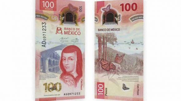 Billete de 100 pesos es premiado como el mejor del 2020