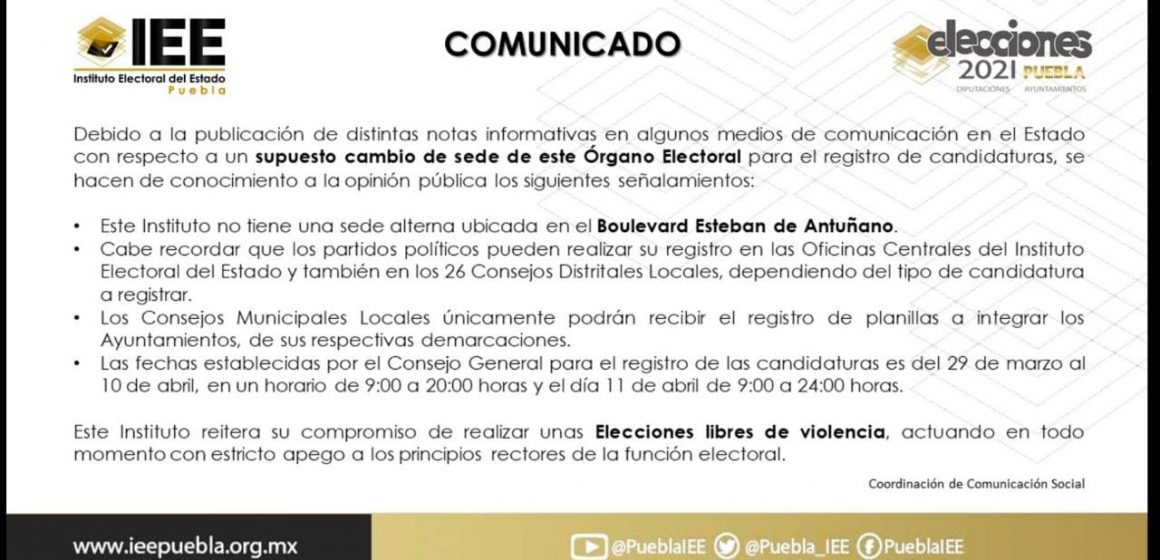 Reitera IEE su compromiso de realizar elecciones libres de violencia