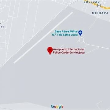 Renombra Google al nuevo aeropuerto como “Felipe Calderón” en lugar de Felipe Ángeles