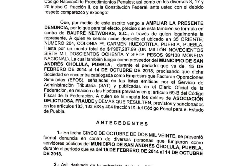 Denuncia ASE a ex alcaldes de Texmelucan, Cuetzalan, San Andrés y San Pedro por presunto desvío de recursos