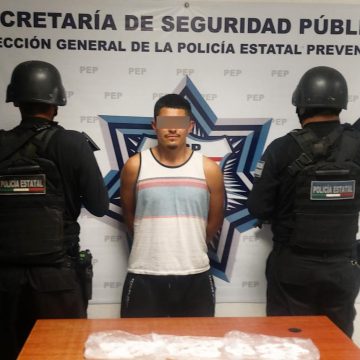 Detiene SSP a presunto narcomenudista, secuestrador y extorsionador en Huauchinango