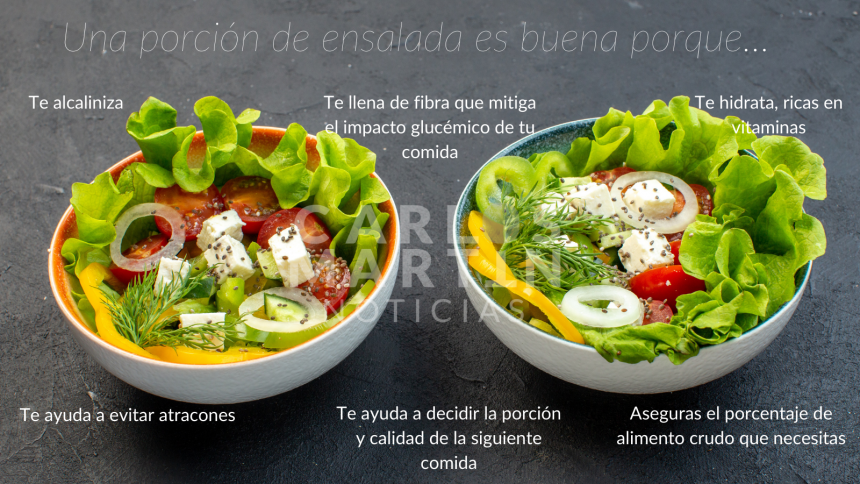 Propiedades de una ensalada mixta