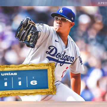 Julio Urías debutó con victoria en la T2021 de Grandes Ligas