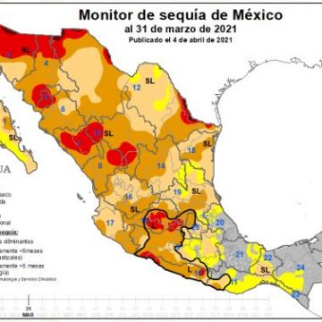Padece Puebla sequía en el 60.8 % de su territorio