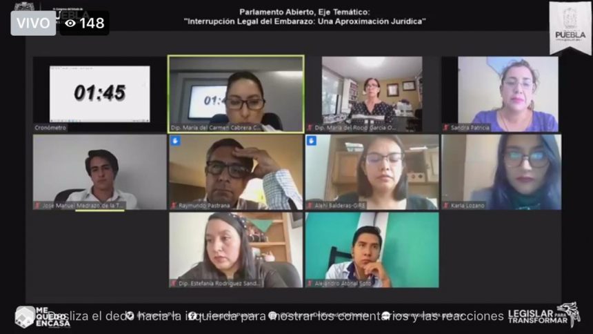 Congreso Puebla 4 CMH La ciudadanía ejerció su derecho a expresarse en la mesa de Parlamento Abierto sobre “Interrupción legal del embarazo; una aproximación jurídica