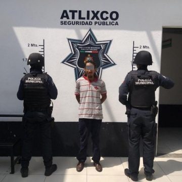 En Atlixco, es detenido un hombre por violencia doméstica