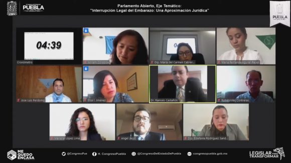 Congreso de Puebla Parlamento Abierto CMH Concluye en el Congreso del Estado, Parlamento Abierto sobre Derechos Sexuales, Derechos Reproductivos y Aborto Legal