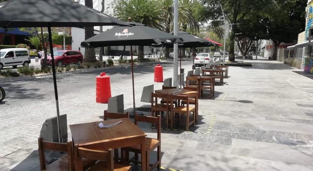 Con terrazas móviles buscan restaurantes de Puebla aumentar un 15% sus ventas