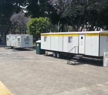 (VIDEO)En abandono permanece la obra del zócalo de Puebla