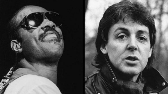 Paul McCartney y Stevie Wonder