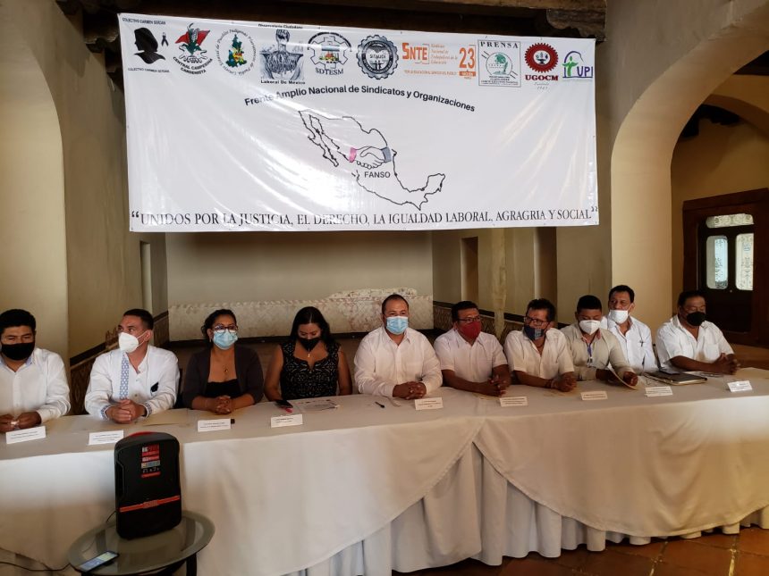 Crean sindicatos y organizaciones Frente Amplio Nacional