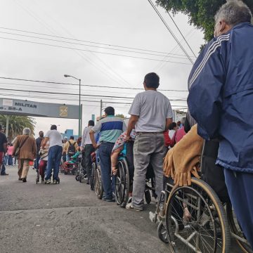 Punto de vacunación de la rampa de la XXV Zona Militar, sustituido por unidades médicas