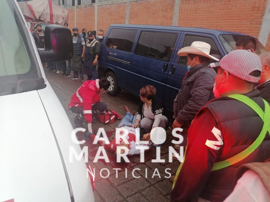 Lesionan a hombre con arma de fuego, en pleno centro de Huauchinango