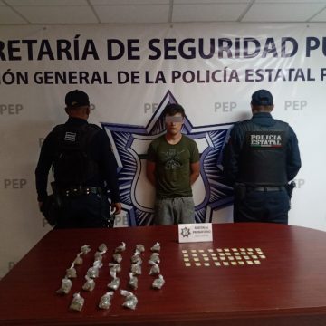 Detiene Policía Estatal a “El Güero”, presunto narcomenudista de “El Pelón del Sur