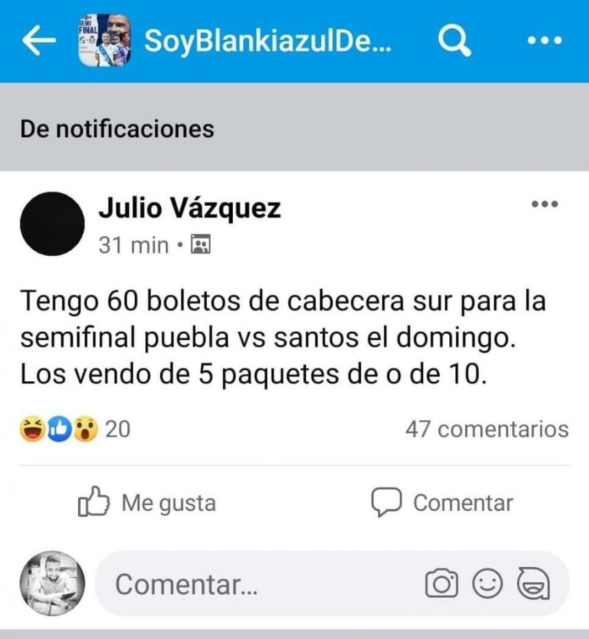 Revendedores venden al triple los boletos de la semifinal de Puebla VS Santos