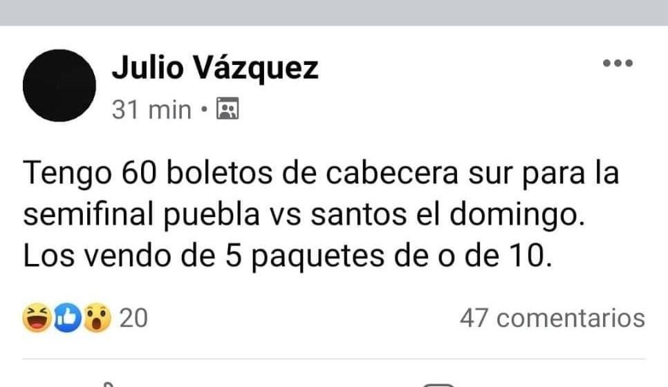 Revendedores venden al triple los boletos de la semifinal de Puebla VS Santos