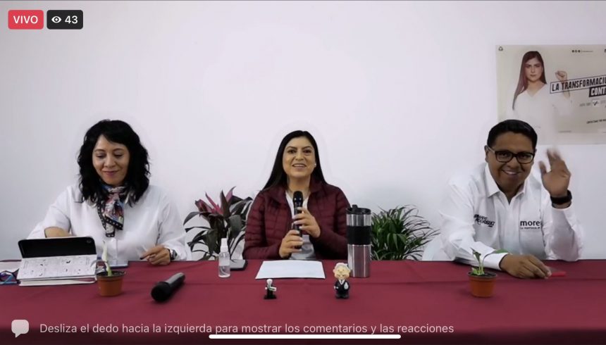 Daré certeza del manejo de recursos en licitaciones en vivo: Claudia Rivera Vivanco