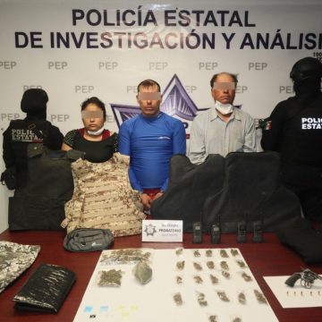 Policía Estatal captura a tres presuntos integrantes de la banda de “Los Moustros”