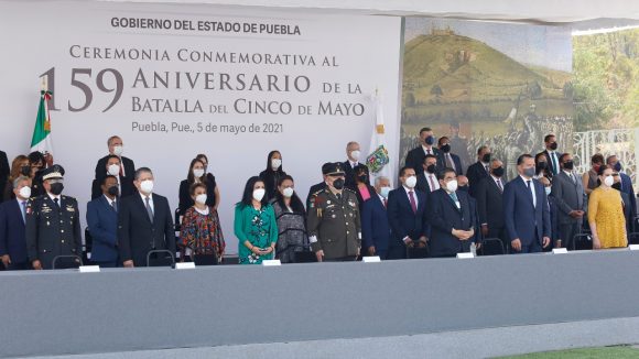 Preside gobernador Barbosa Ceremonia al 159 Aniversario de la Batalla del 5 de Mayo