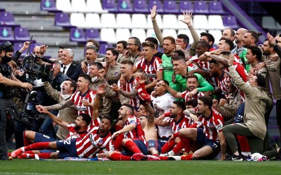 Se corona campeón de la liga española el Atlético de Madrid