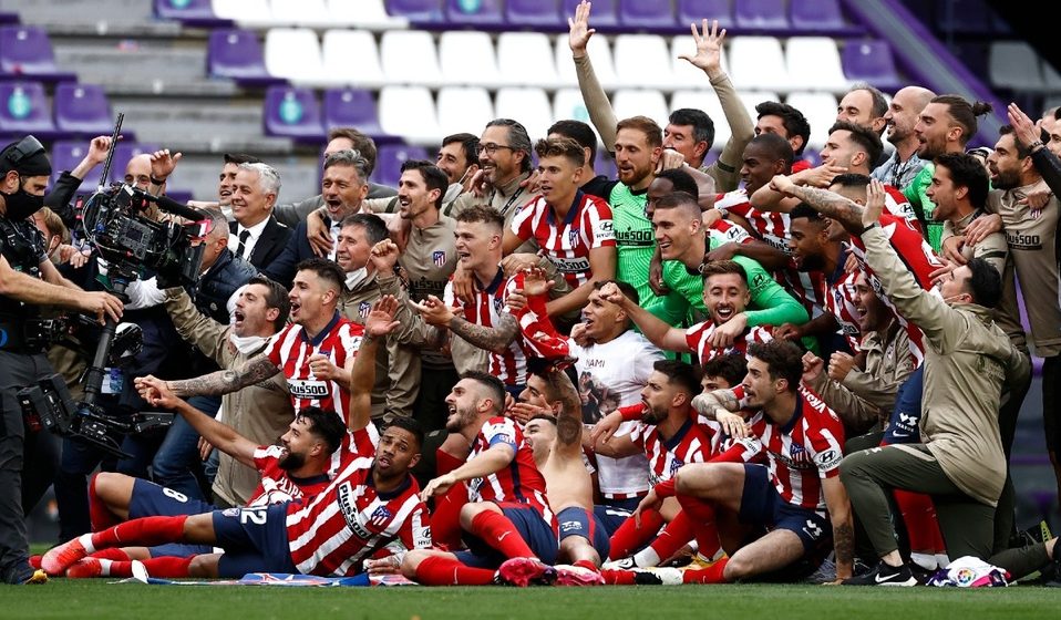 Se corona campeón de la liga española el Atlético de Madrid